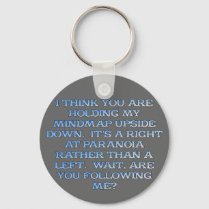 Psykologi: undersökning av människor som är parano nyckelring