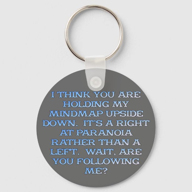 Psykologi: undersökning av människor som är parano nyckelring (Framsida)