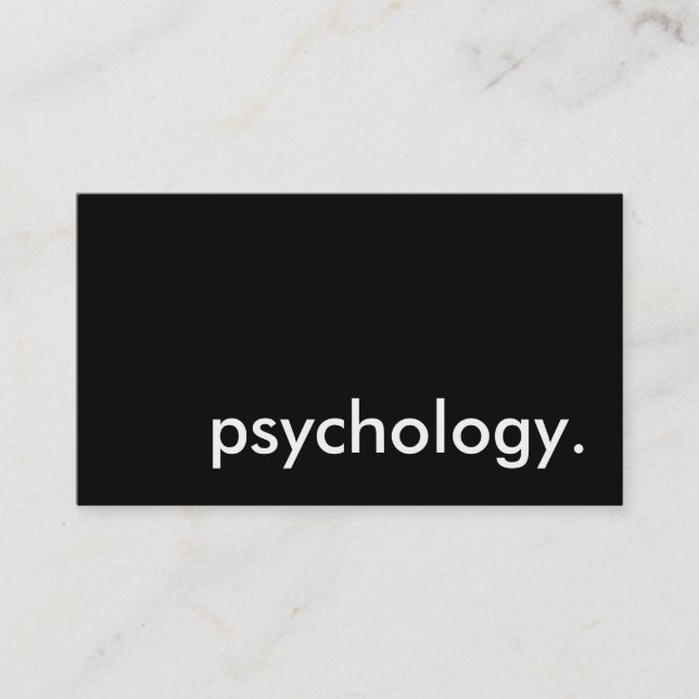 psykologi. visitkort (Framsida)