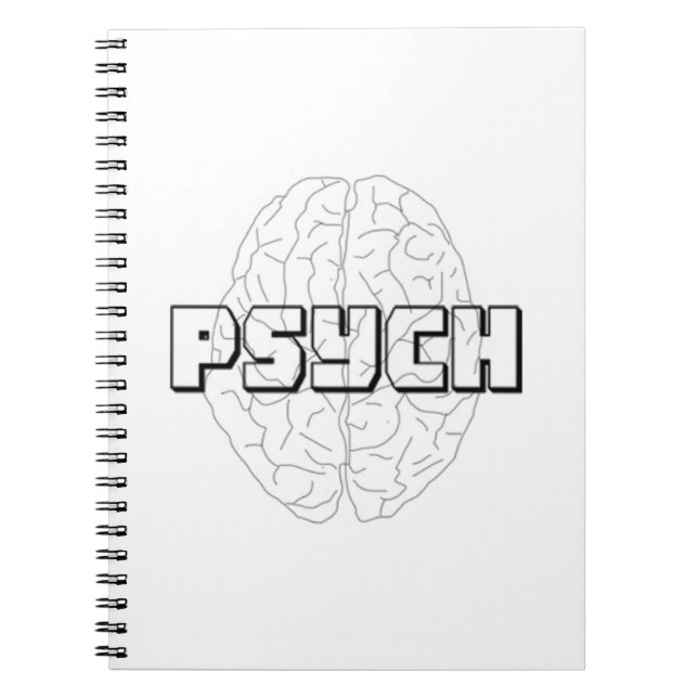 Psykologihjärnanteckningsbok Anteckningsbok (Framsidan)