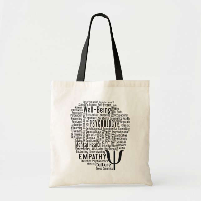 PSYKOLOGIordmolnet hänger lös Tygkasse (Framsidan)