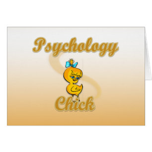 Psykologisk Chick Hälsningskort
