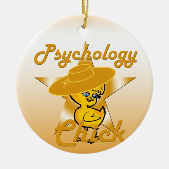 Psykologisk Chick nr 10 Julgransprydnad Keramik (Framsidan)