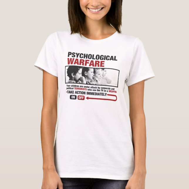 Psykologiska krigkvinna T-tröja Tee Shirt (Framsida)