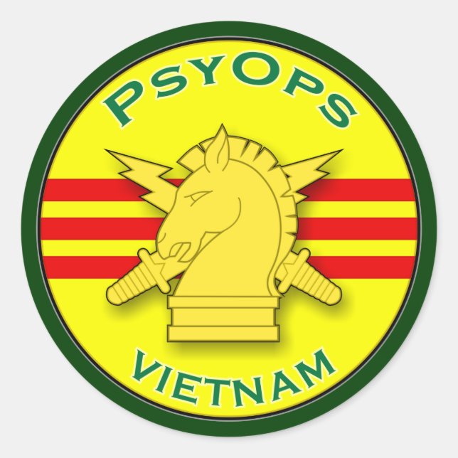 Psykologiska operationer - Vietnam Runt Klistermärke (Framsida)