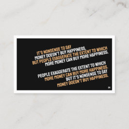 PSYKOLOGISKT minimalistiskt Affärskort Visitkort