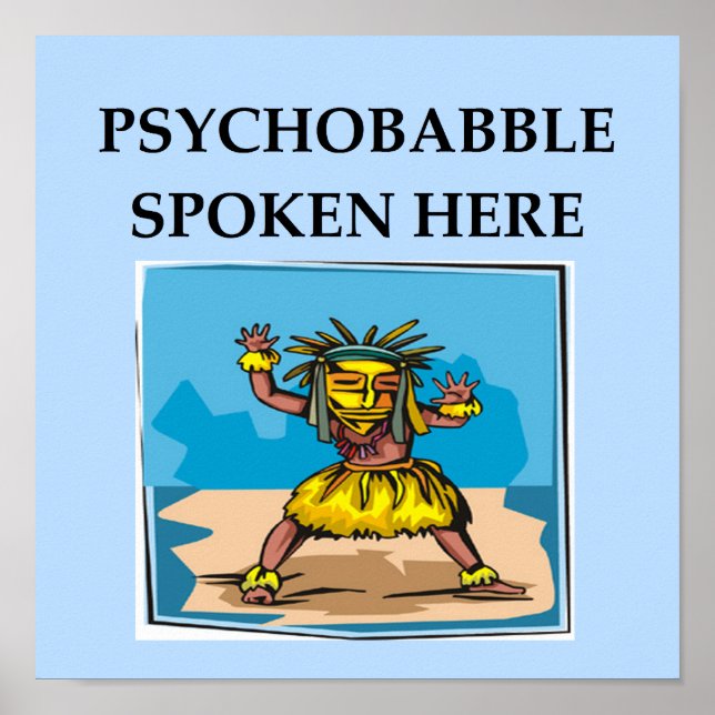 psykologiskt skämt poster (Framsidan)