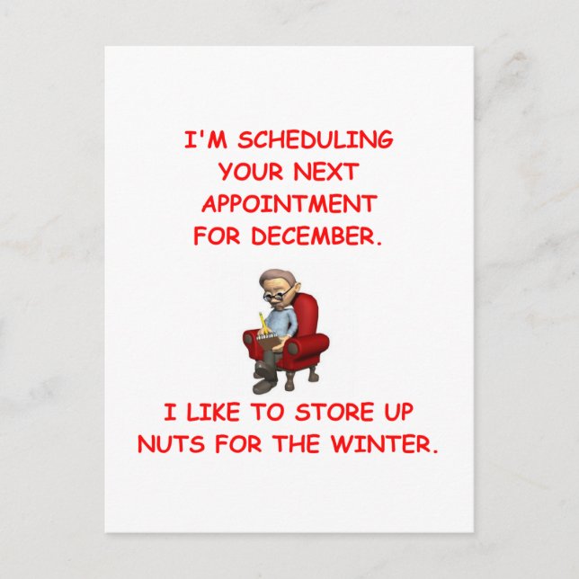 psykologiskt skämt vykort (Framsida)