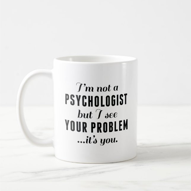 Psykologist-problem Kaffemugg (Vänster)