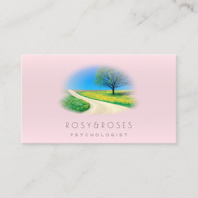 Psykologist-terapibesökskort Tidsbeställning Kort (Framsida)