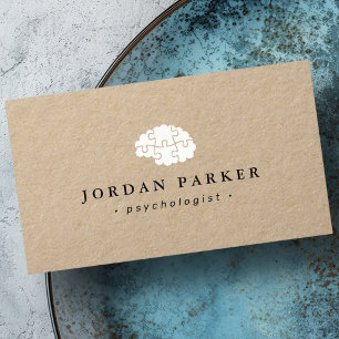 Psykologistisk psykiatrikerrådgivaren Kraft papper Visitkort