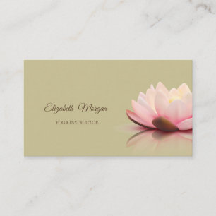 Psykologterapeut,Chic Lotus,Grön Yoga Visitkort