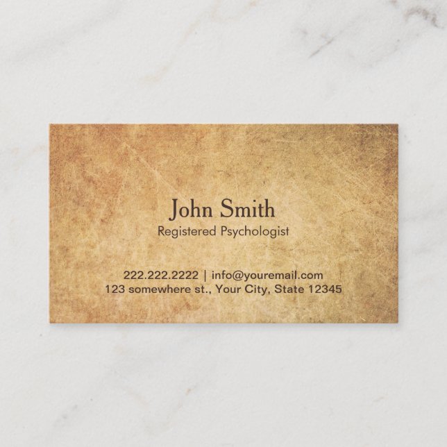 Psykologvintagetidsbeställning Tidsbeställning Kort (Framsida)