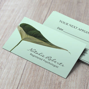 Psykolosts rådgivare Elegant Mint Foliage Tidsbeställning Kort