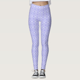 Psykomachia Lila Abstrakt Akvarellkonst Leggings