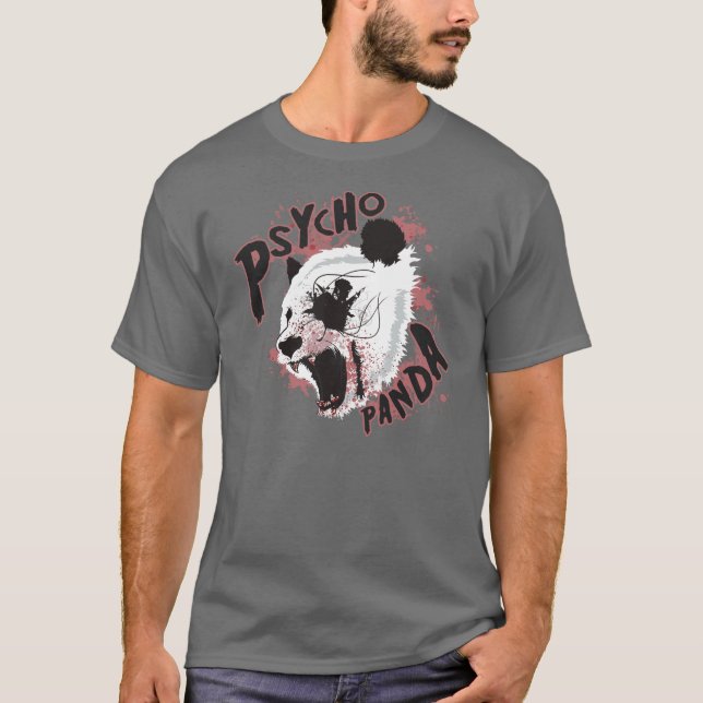 PsykopatPandaT-tröja T Shirt (Framsida)