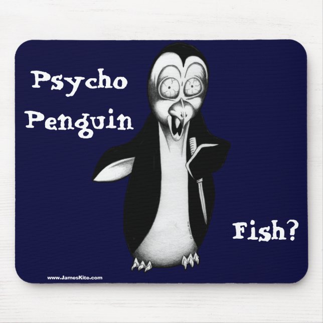 Psykopatpingvin: Fisk? Musmatta (Framsidan)