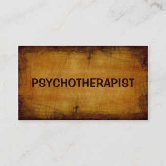 Psykoterapeut Antique-Affärskort Visitkort