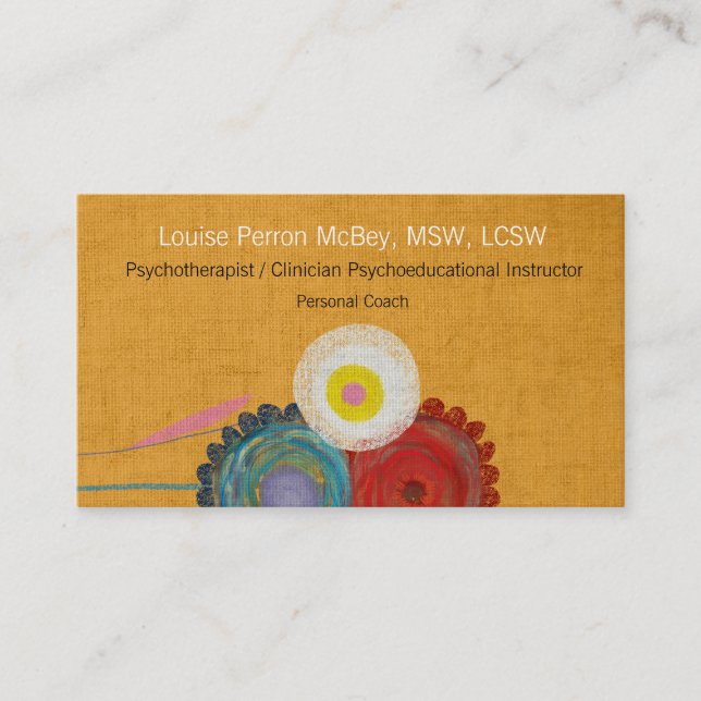 Psykoterapeut Clinician Psychopedist Visitkort (Framsida)