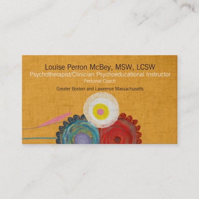 Psykoterapeut Clinician Psychopedist Visitkort (Framsida)