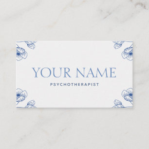 Psykoterapeut Family Counselor Elegant Classy Visitkort