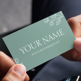 Psykoterapeut Family Counselor Minimalistic Visitkort