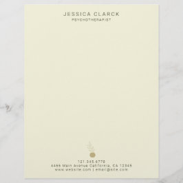 Psykoterapeuter och rådgivare för psykisk hälsa brevhuvud