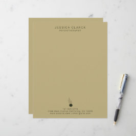 Psykoterapeuter och rådgivare för psykisk hälsa brevhuvud