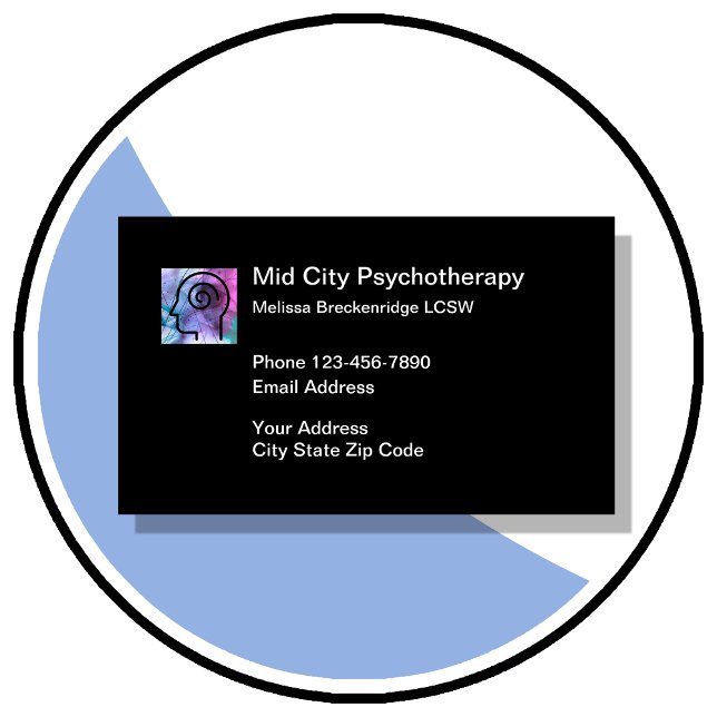 Psykoterapi Psykisk hälsa Visitkort (Psychotherapy business cards by CustomBusinessTemplates)