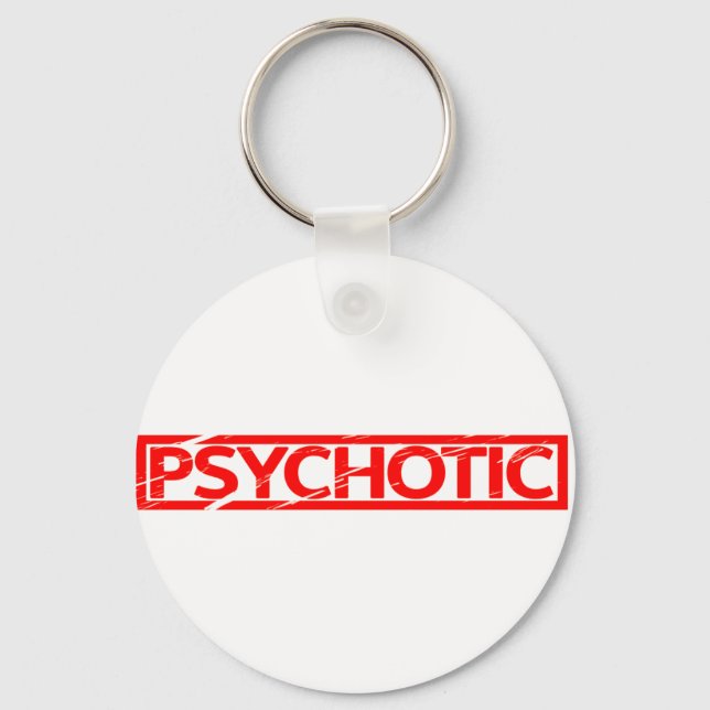 Psykotisk stämpel nyckelring (Framsida)