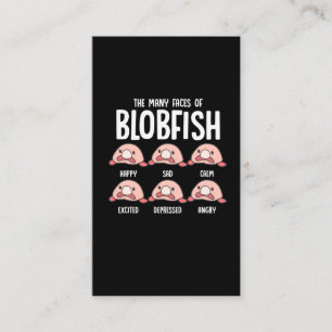 Psykroluter Ugly Fish Ansikte Blobfish Sea creenin Visitkort