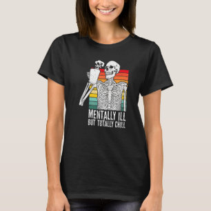 Psykt Sjuk Men Totalt Lugn Halloween Kostym R T Shirt