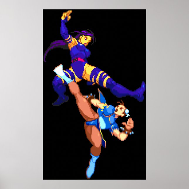 Psylocke vs Chun Li Poster (Framsidan)