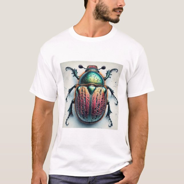Psyrassa beetle 190924IREF251 - Watercolor T Shirt (Framsida)