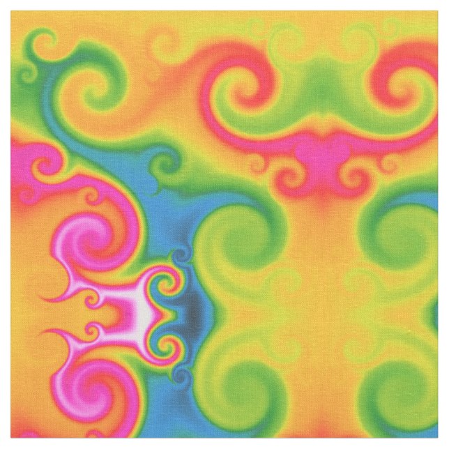 Psyschedelic virvlar runt tyg (Närbild)