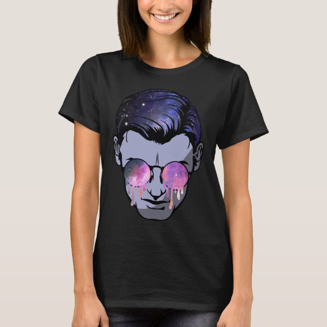 Psytrance Goa Ansikte Magic Mushroom Funky Psyched T Shirt (Framsida)