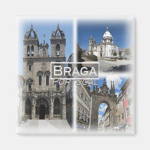 PT0031 Europa, Portugal, Braga, Fridge Magnet