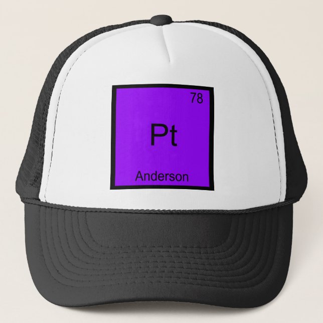 Pt - Anderson Rolig T-Shirt med Kemiskt Element Sy Truckerkeps (Framsida)
