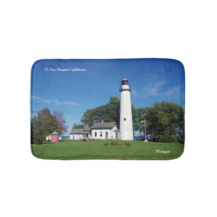 Pt Aux Barques Lighthouse bathmat Badrumsmatta