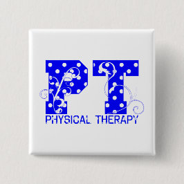 pt blue white polka dots knapp