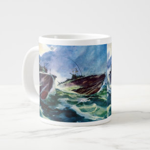 PT Boat Hunters of the sea WW2 John F. Kennedy Jumbo Mugg