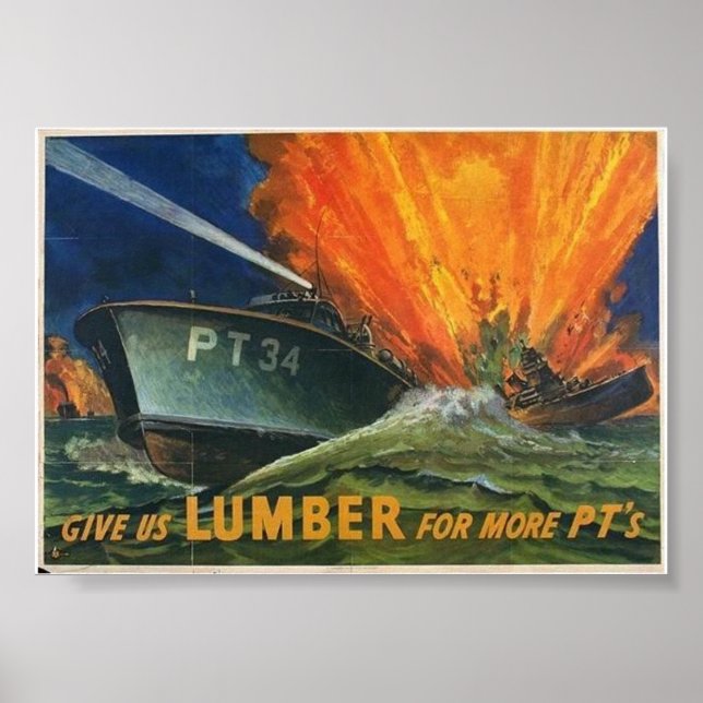 PT Boats WW2 Poster (Framsidan)