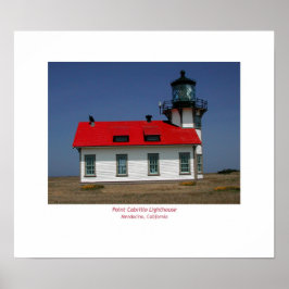 Pt. Cabrillo Lighthouse, Mendocino, CA Poster