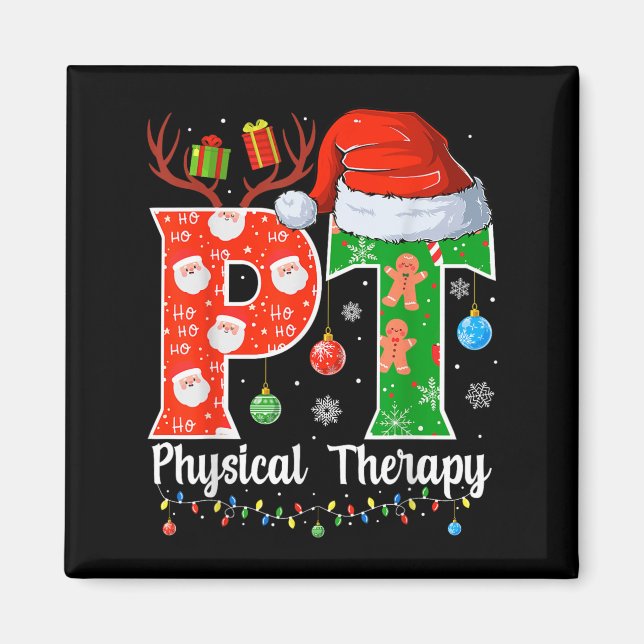 Pt Christmas Physical Therapy Christmas Pt Xmas  Magnet (Framsidan)