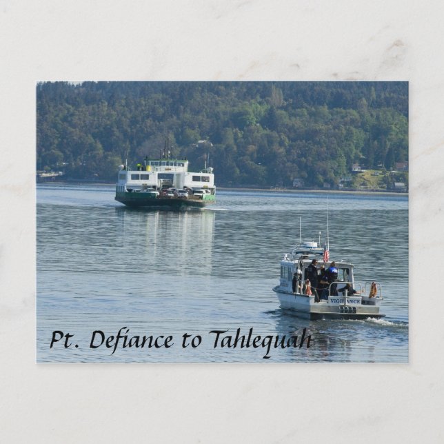 Pt. Defiance Ferry Postcard Vykort (Framsida)