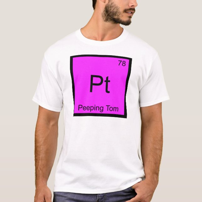 Pt - Peeping Tom Chemistry Inslag Symbol T-Shirt (Framsida)