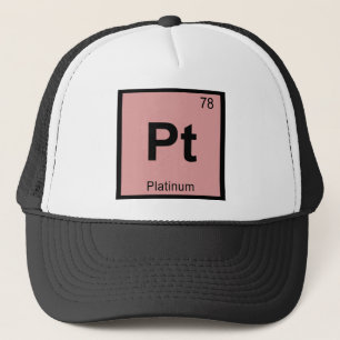Pt - Platinumkemi Periodic Bord Symbol Truckerkeps
