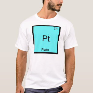 Pt - Platon Roligt Kemisymbol T-Shirt