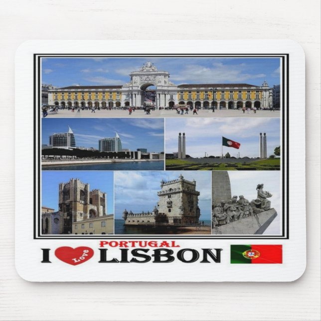 PT Portugal - Lissabon - I Kärlek Mosaic - Musmatta (Framsidan)