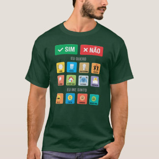PT-PT Autism AAC PECS-pekmeddelande 01 T Shirt